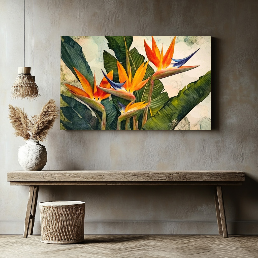 Vibrant Tropical Orchid Poster - Orchard Sprayer Tractor review and price