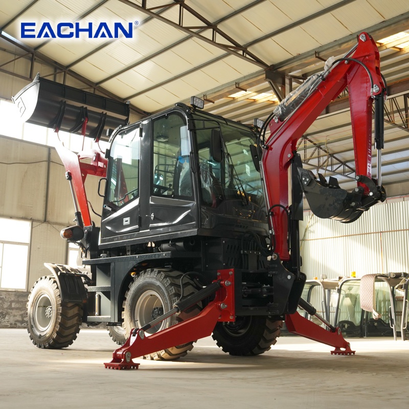 4WD Hydraulic Wheel Backhoe Lo - Agriculture Farming Working review and price