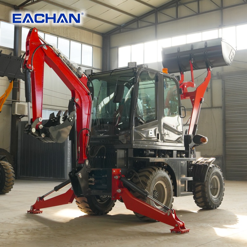 4WD Hydraulic Wheel Backhoe Lo - Agriculture Farming Working review and price