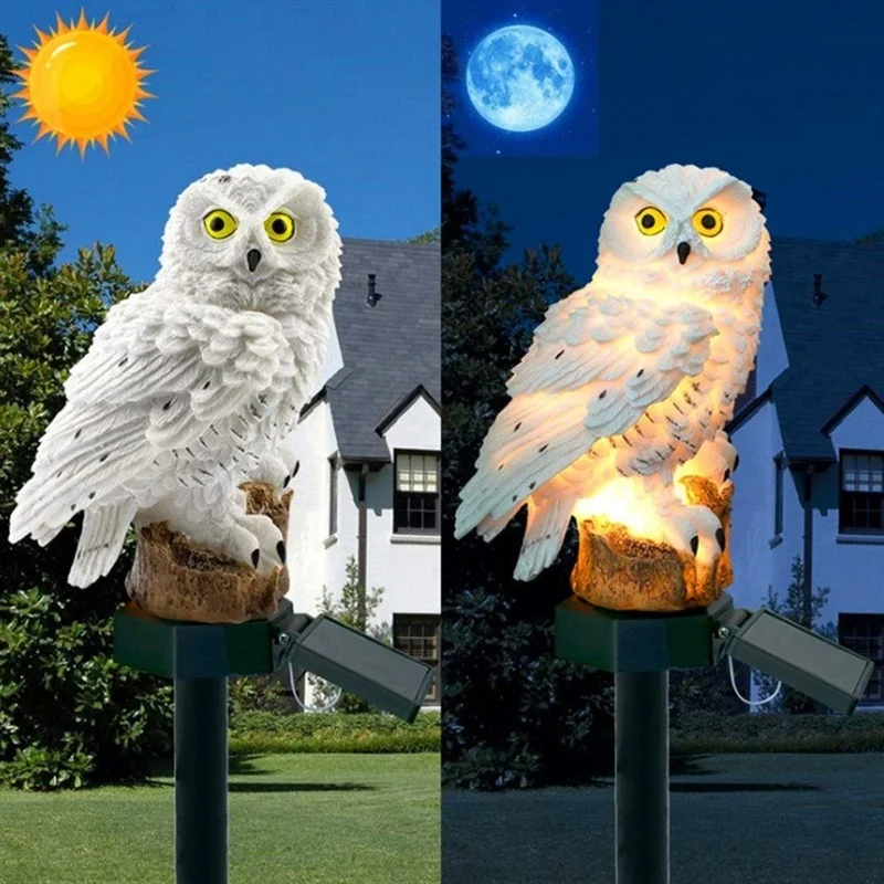 Solar Owl Statue Garden Light  - Farming For Agriculture review and price