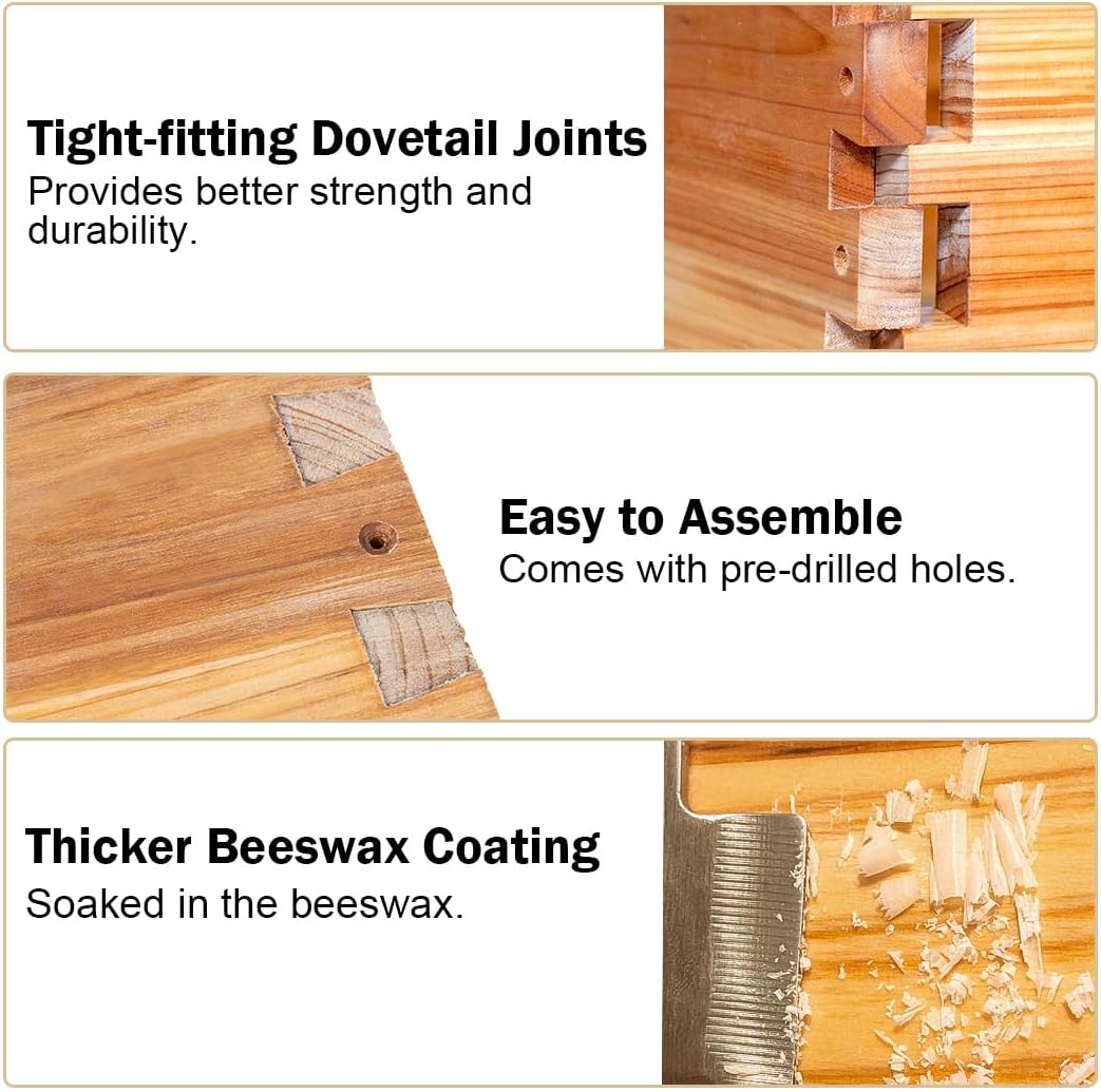 10 Frame Langstroth Bee Hive C - Beehive Frame Wax review and price