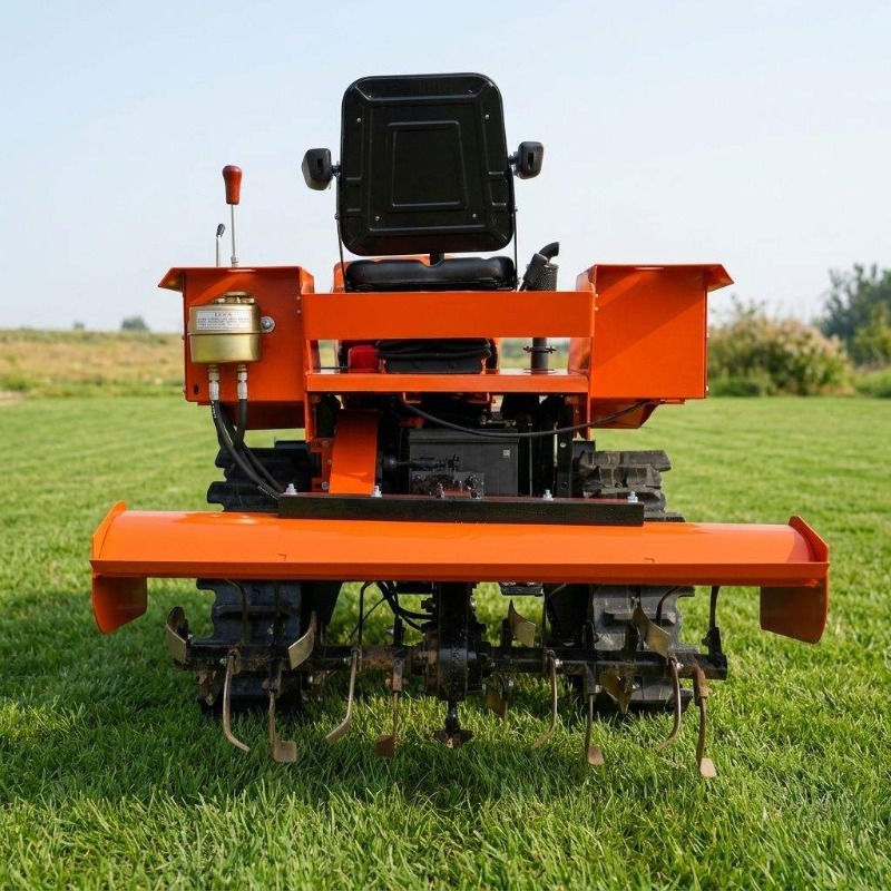 Crawler 4WD Rotary Tiller 35HP - Agriculture Farming Equipments review and price